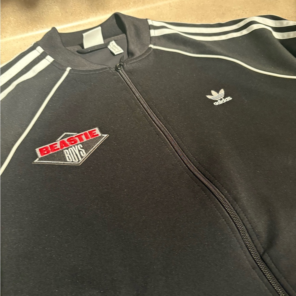 Adidas x Beastie Boys Black Zip Track Jacket women’s large nwot